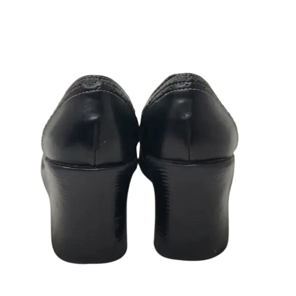 Vintage Black platform Loafers Size US 9.5